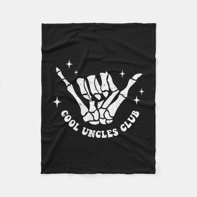 Cool Uncles Club Uncle Cke Birthday Father's Day  Fleecefilt (Framsidan)