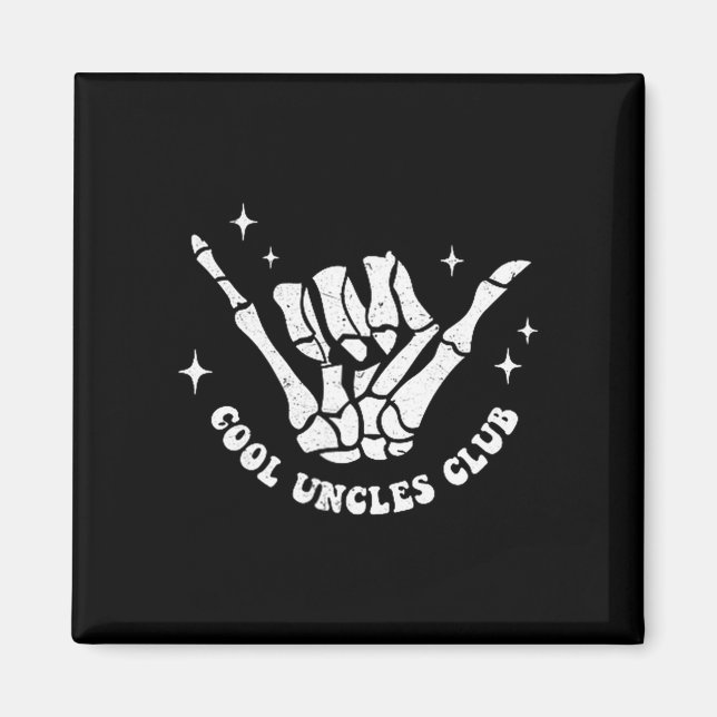 Cool Uncles Club Uncle Cke Birthday Father's Day  Magnet (Framsidan)