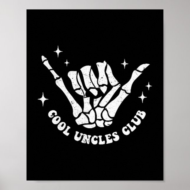 Cool Uncles Club Uncle Cke Birthday Father's Day  Poster (Framsidan)