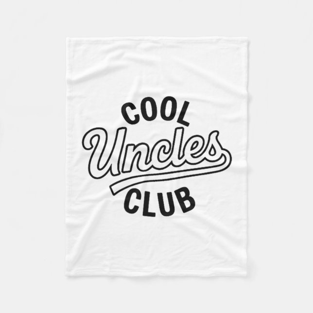 Cool Uncles Club Uncle Ever Funny Cket Fathers Day Fleecefilt (Framsidan)