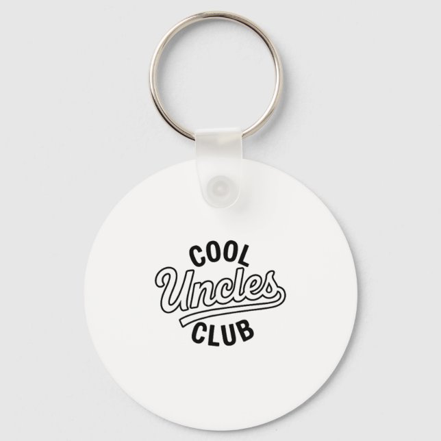 Cool Uncles Club Uncle Ever Funny Cket Fathers Day Nyckelring (Framsida)