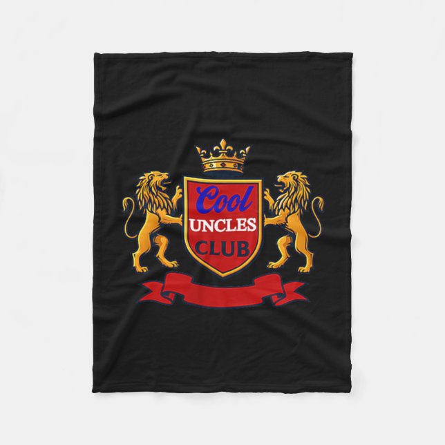 Cool Uncles Club Uncle Ever Funny Cket Funny Uncle Fleecefilt (Framsidan)