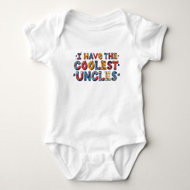 Cool Uncles Hockey Infant One Piece  T Shirt (Framsida)