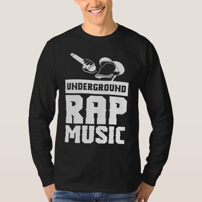 Cool Underground Rap Music Rap T Shirt (Framsida)