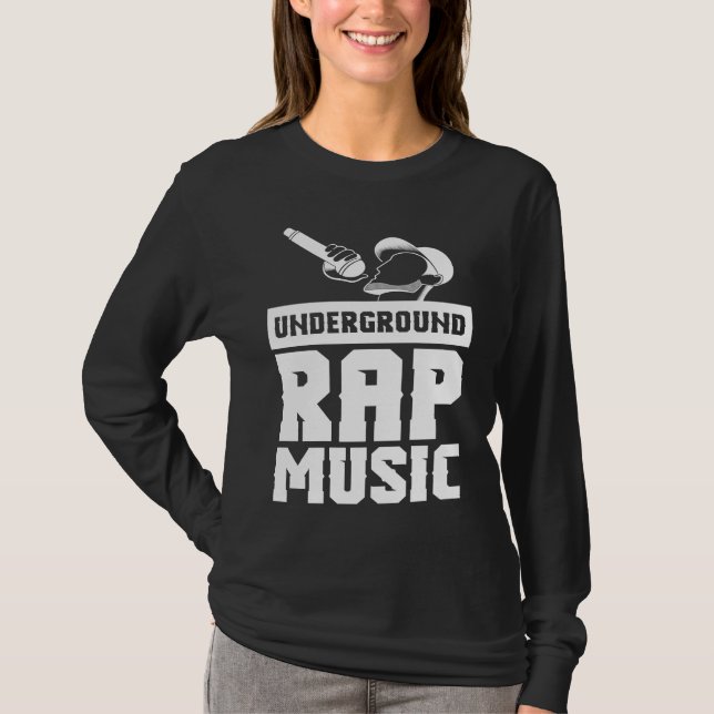 Cool Underground Rap Music Rap T Shirt (Framsida)