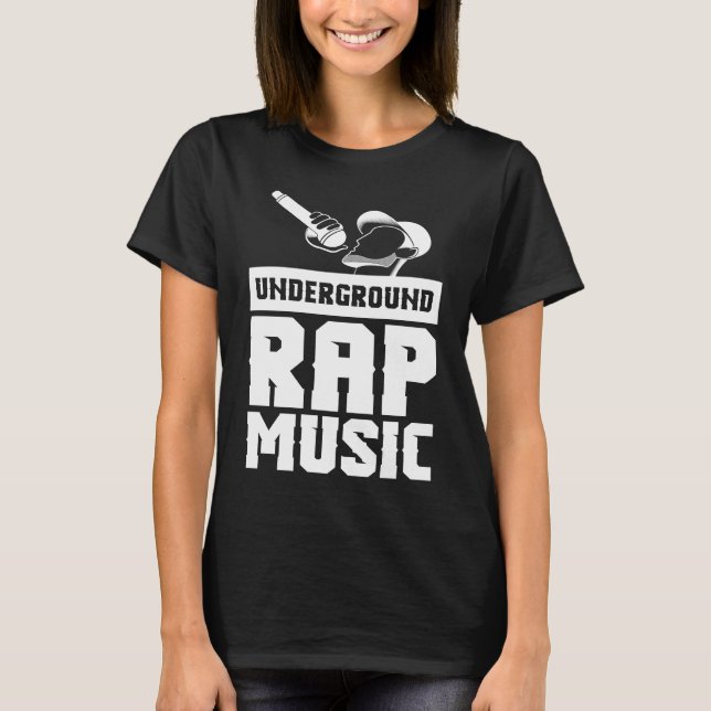 Cool Underground Rap Music Rap T Shirt (Framsida)