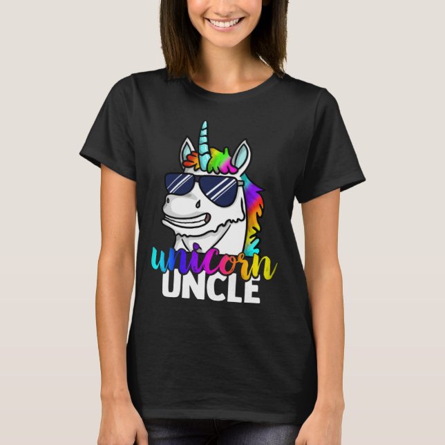 Cool Unicorn Uncle Unclecorn Mens  Fun Christmas T Shirt (Framsida)