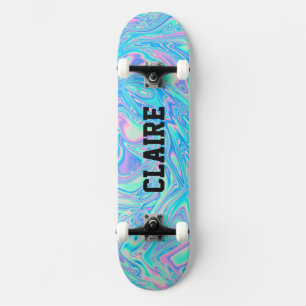 Cool Unik Design Holografisk Mini Skateboard Bräda 18,5 Cm