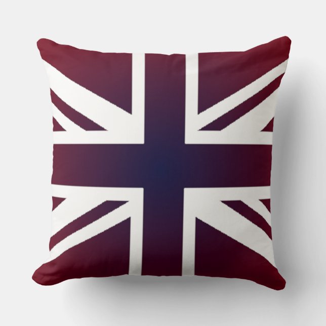 Cool Union Jack-flagga för Storbritannien Kudde (Framsida)