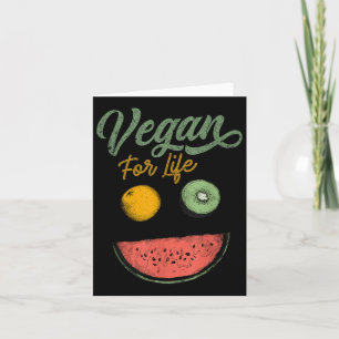 Cool Vegan för livet Grönsaksmat Växt Diet Värld Kort