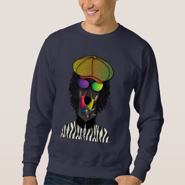 "Cool Vibes Only" Urban Doberman Sweatshirt (Framsida)