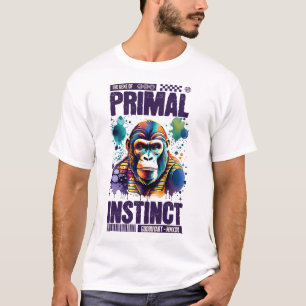 Cool Vild Schimpans Konst Unik Elegant Design T Shirt