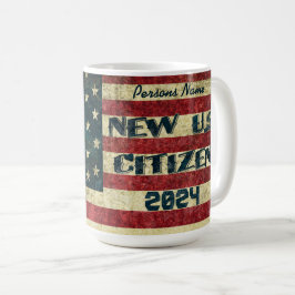 Cool Vintage Ny Amerikansk Medborgare Kaffe Mugg 2