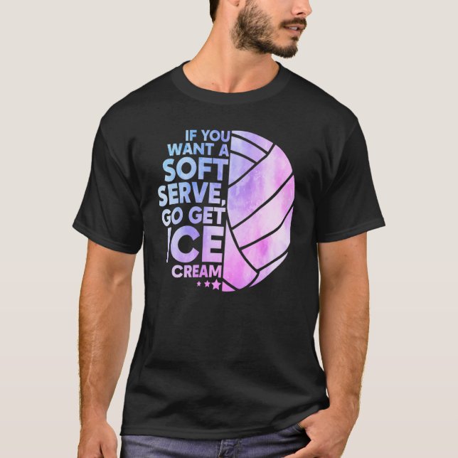 Cool Volleyball For Women Girls Youth Volleyball T T Shirt (Framsida)