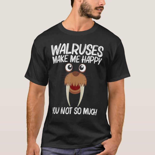 Cool Walrus For Men Women Arctic Ocean Animal Crea T Shirt (Framsida)