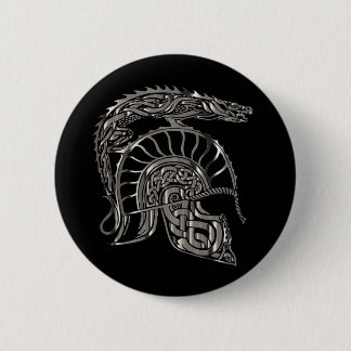 Cool Warrior Metallisk Drakhjälm Knapp