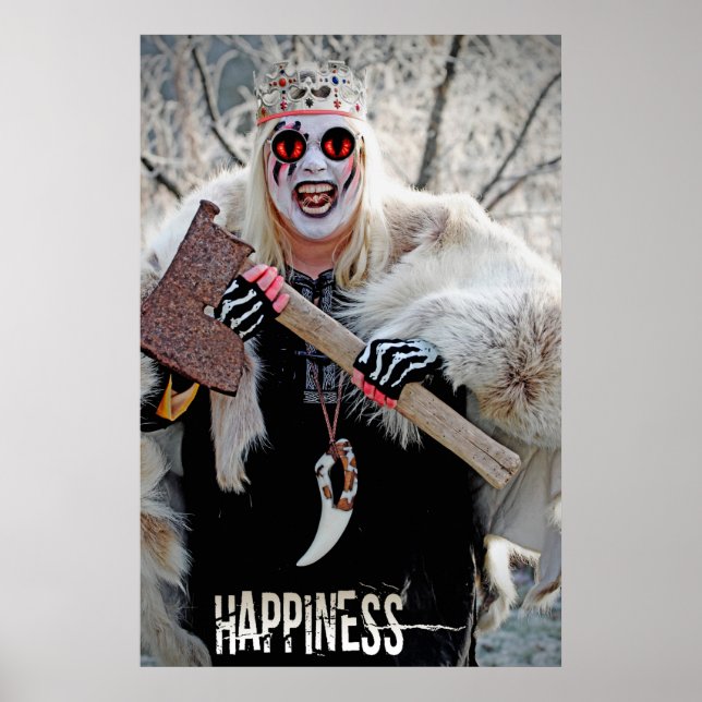 Cool Warrior Woman Poster, Happiness! Poster (Framsidan)