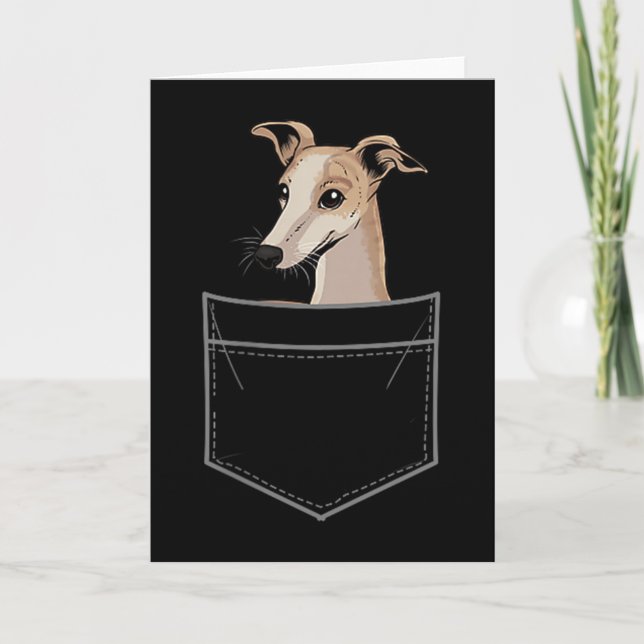 Cool Whippet Design For Men Women Pet Dog Whippet  Kort (Framsida)