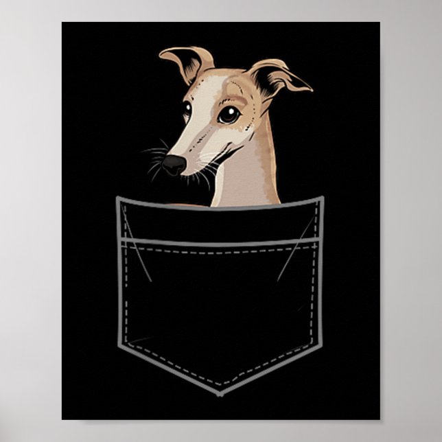 Cool Whippet Design For Men Women Pet Dog Whippet  Poster (Framsidan)