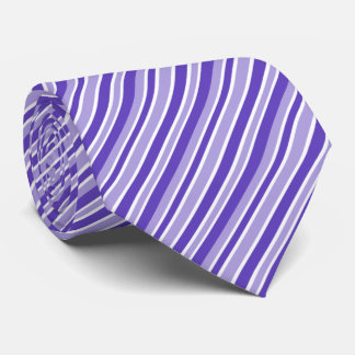 Cool white purple stripe pattern neck tie slips