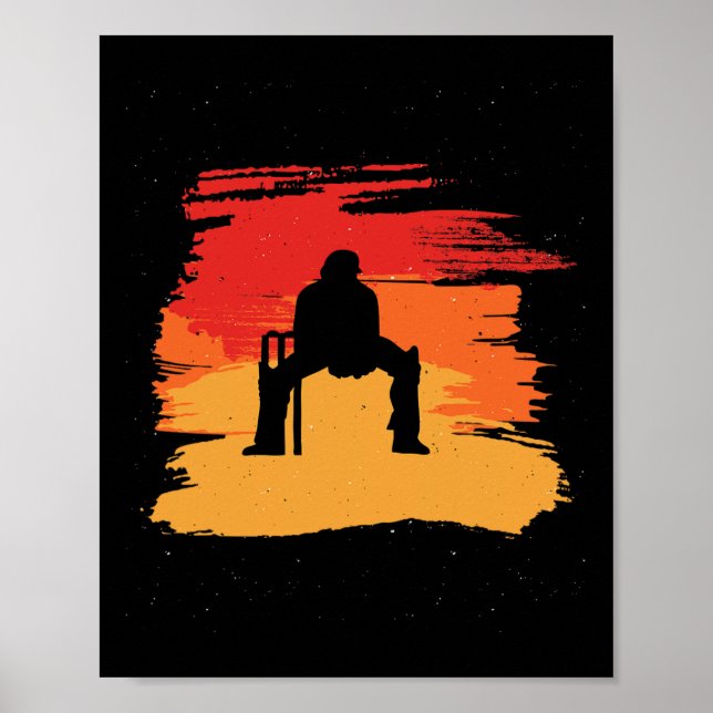 Cool Wicket Keeper Player For Cricket Sportys And  Poster (Framsidan)