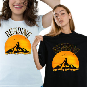 Cool Wild Reader Sunset Mountain T Shirt
