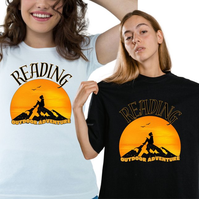 Cool Wild Reader Sunset Mountain T Shirt (Skapare uppladdad)