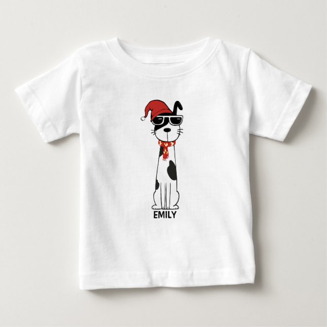 Cool Winter Hund 1 T Shirt (Framsida)