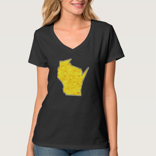 Cool Wisconsin Retro Home Cheese T Shirt (Framsida)