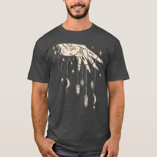 Cool Witches Design Of A Tattooed Hand With Crysta T Shirt