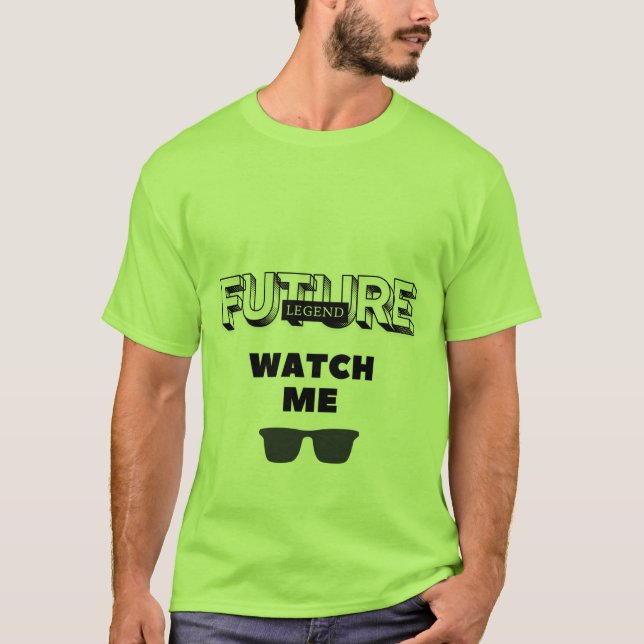 Cool Witty Design Future Legend T Shirt (Framsida)
