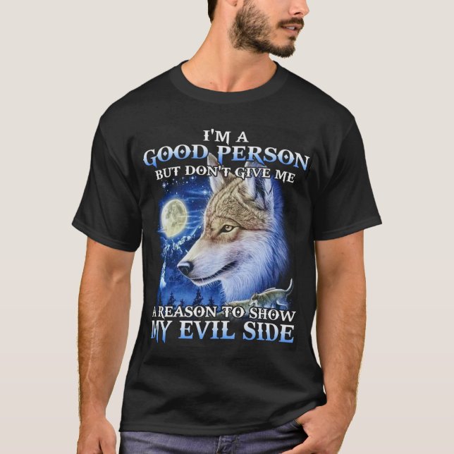 Cool Wolf Illustration – The Wild Gift Tee Edition (Framsida)