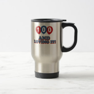 Coola 100 åriga födelsedagdesigner resemugg