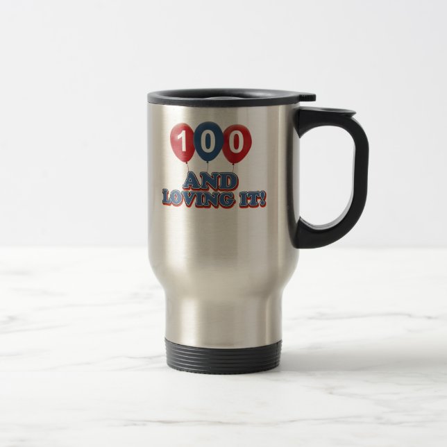 Coola 100 åriga födelsedagdesigner resemugg (Höger)