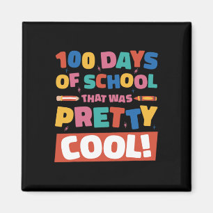 Coola 100 skoldagar, 100 dagars Studenter Boys Gi Magnet