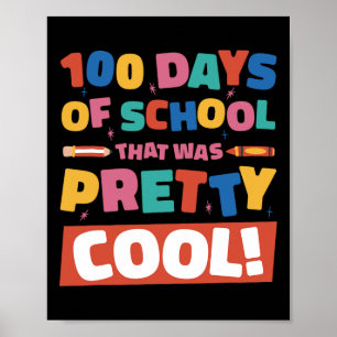 Coola 100 skoldagar, 100 dagars Studenter Boys Gi Poster