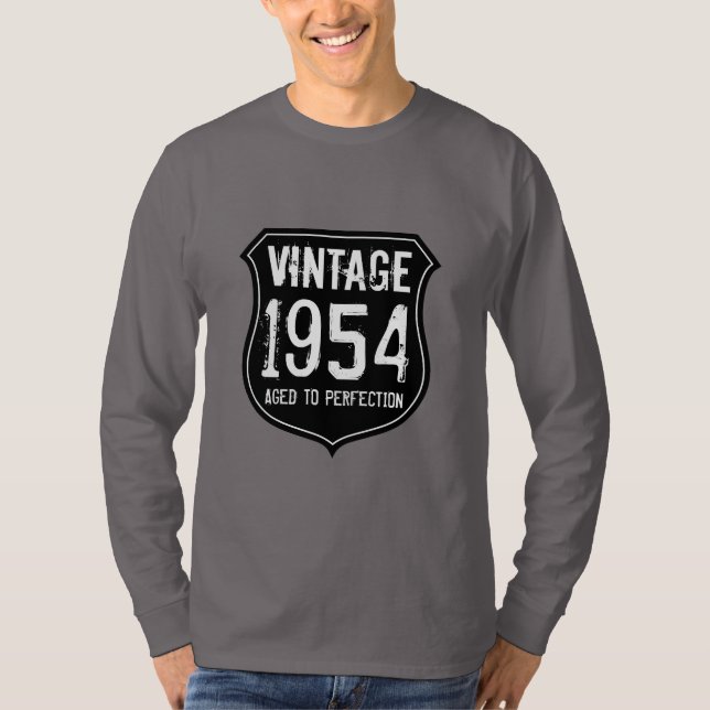 Coola 1954 åldrades till den 60th t shirt (Framsida)