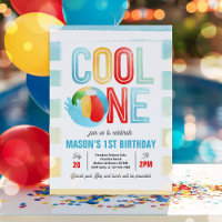 Coola 1:a födelsedagen Party i Bassäng Party