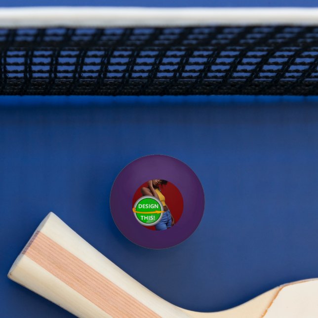COOLA! 1 Star Ping Pong Boll - Lila - Anpassningsb (Tabell)