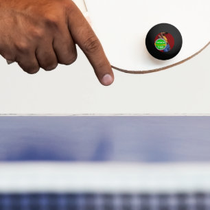 COOLA! 1 Star Ping Pong Boll - svart - Anpassnings