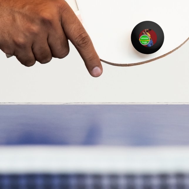 COOLA! 1 Star Ping Pong Boll - svart - Anpassnings (Paddla)