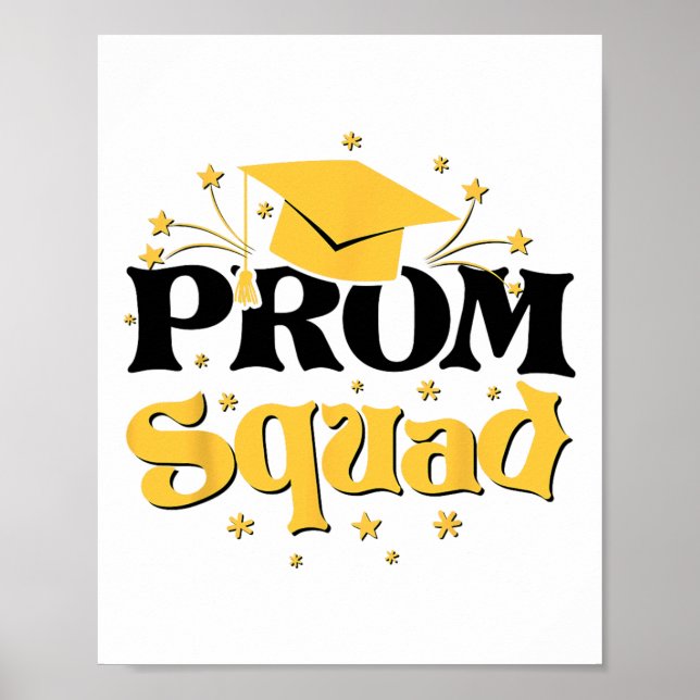 Coola 2025 Prom Squad Cl of 2025 Studenten Matchin Poster (Framsidan)