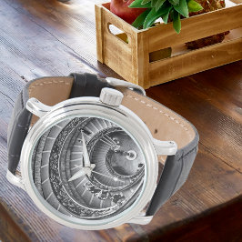 Coola 3-D effekt av trappan Spiral vid Vatikanen Armbandsur