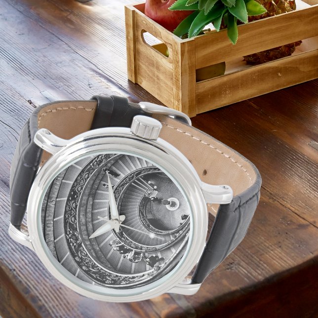 Coola 3-D effekt av trappan Spiral vid Vatikanen Armbandsur (Skapare uppladdad)