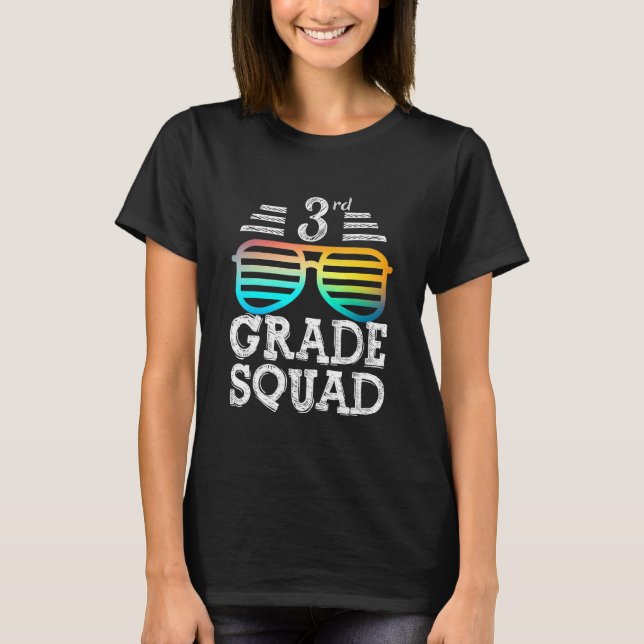 Coola 3:e Klass Squad Team Back to school Graduati T Shirt (Framsida)