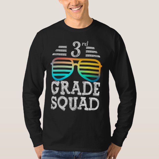 Coola 3:e Klass Squad Team Back to school Graduati T Shirt (Framsida)