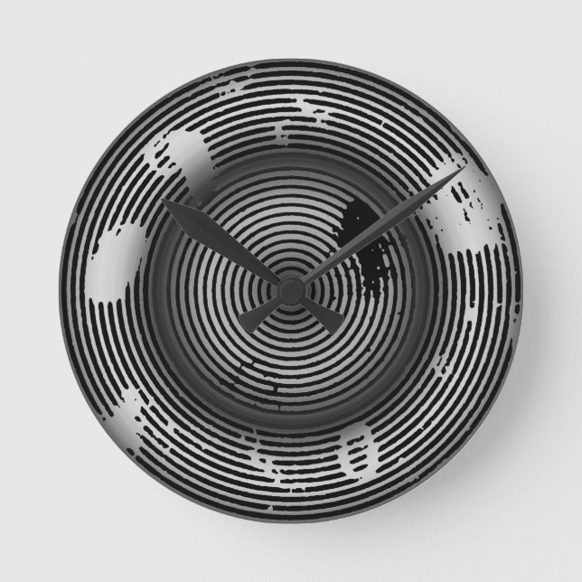COOLA 3D Modern Abstrakt Art Rund Klocka (Framsida)