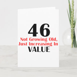 COOLA 46 ÅRS GAMLA BIRTHDAY-FORMGIVNINGAR KORT