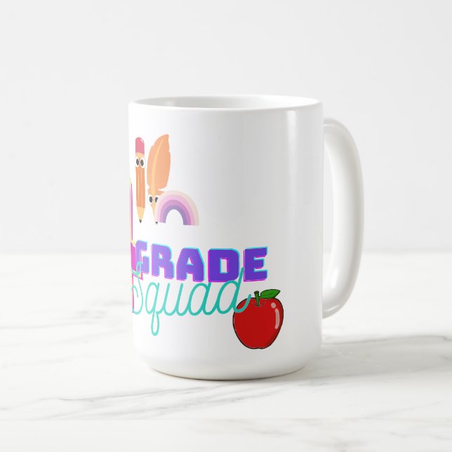Coola 4:e Klass-skolans torvbesättningsgrupp Kaffemugg (Framsida höger)