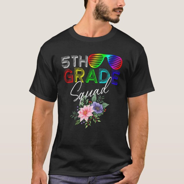 Coola 5:e Klass Squad Team Back to school Graduati T Shirt (Framsida)